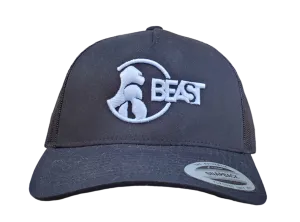 Gorilla Beast Black Trucker Mesh Snapback Cap (Various Logo Colors)