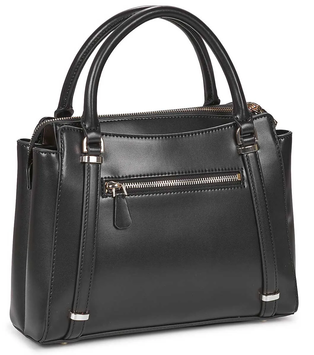 Guess Daryna 2 Compartment Satchel Bag In Black For Women