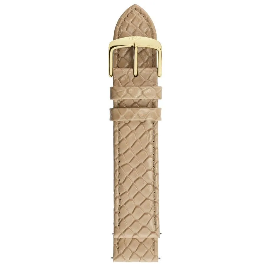 GV2 20mm Quick Release Fish Scale Pattern Leather Strap
