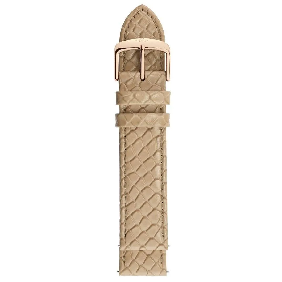 GV2 20mm Quick Release Fish Scale Pattern Leather Strap