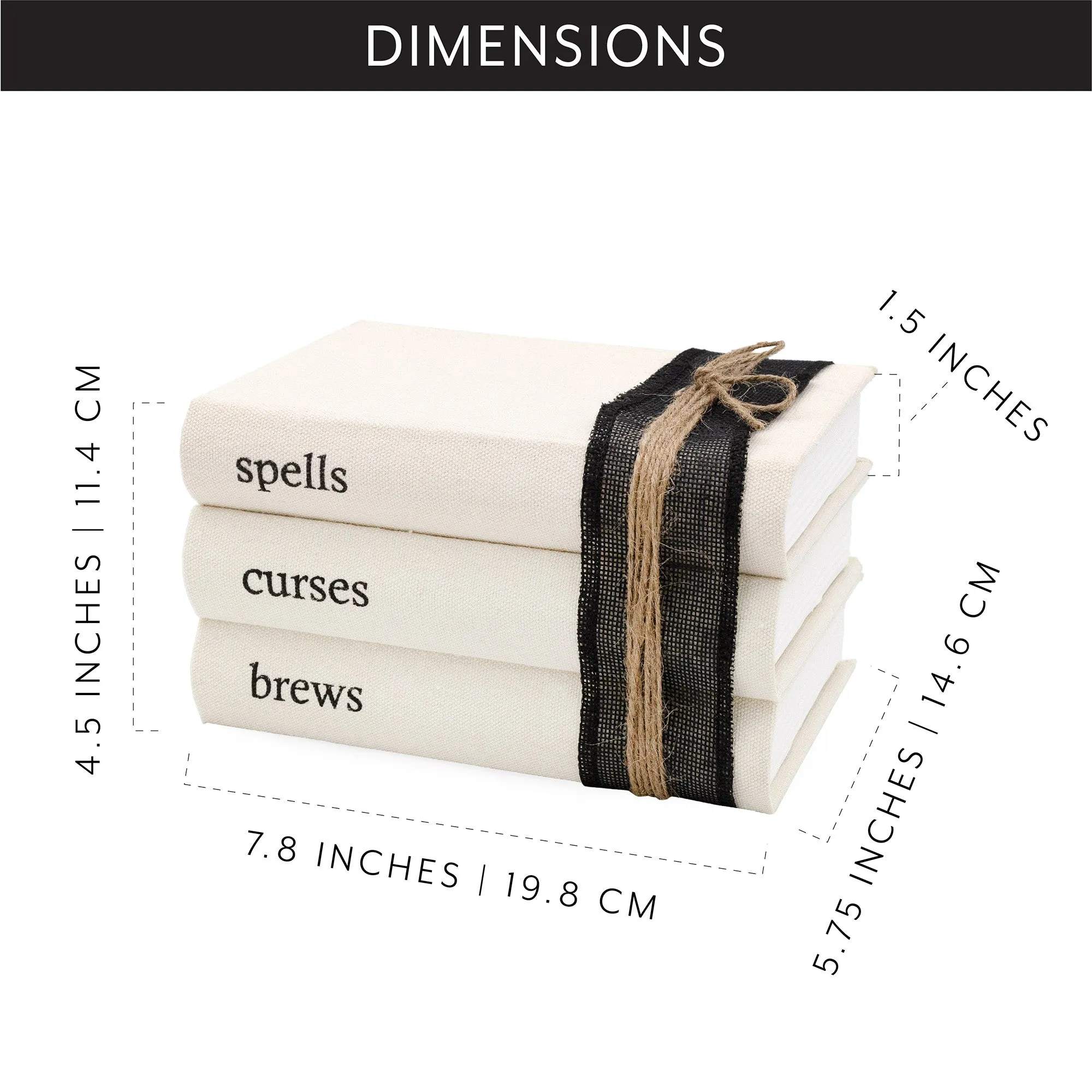 Halloween Faux Book Stack (Case of 4)