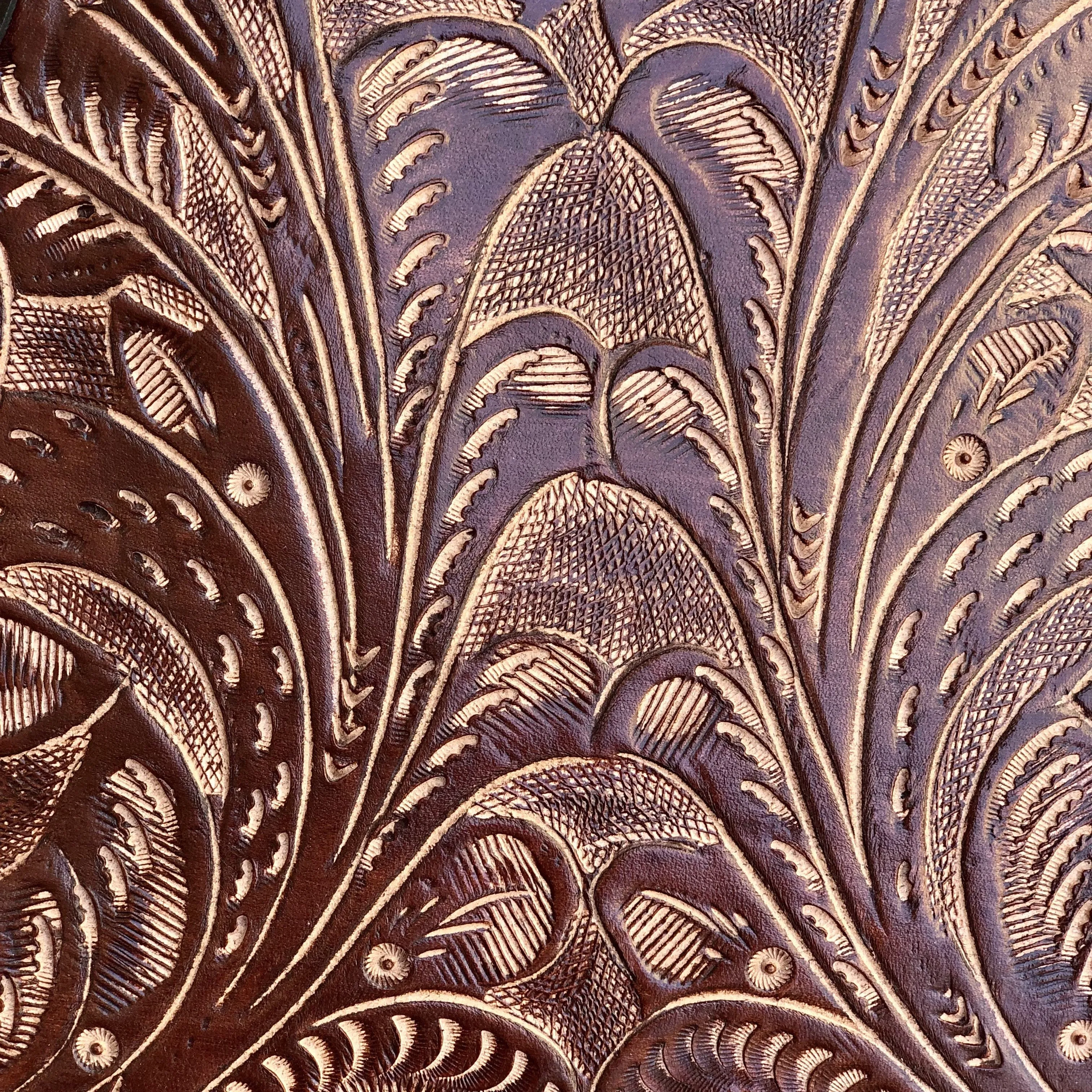 Hand Tooled Leather Tote