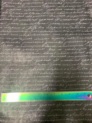 Handwriting Dark - Faux Leather