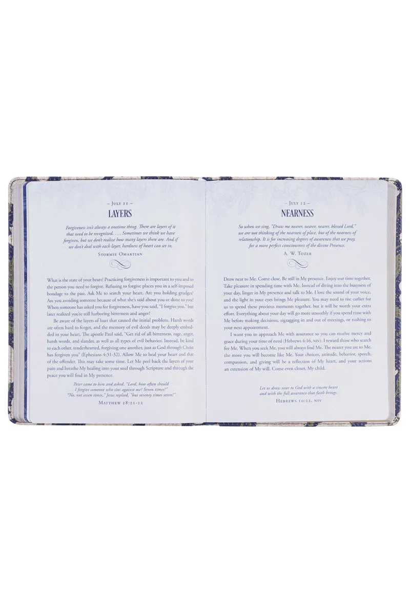 He Walks With Me LuxLeather Book