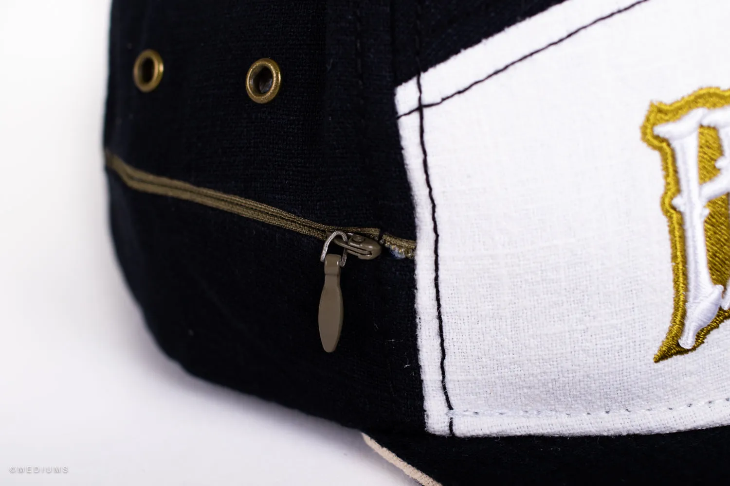 Hempfest 7 Panel Hat - Black