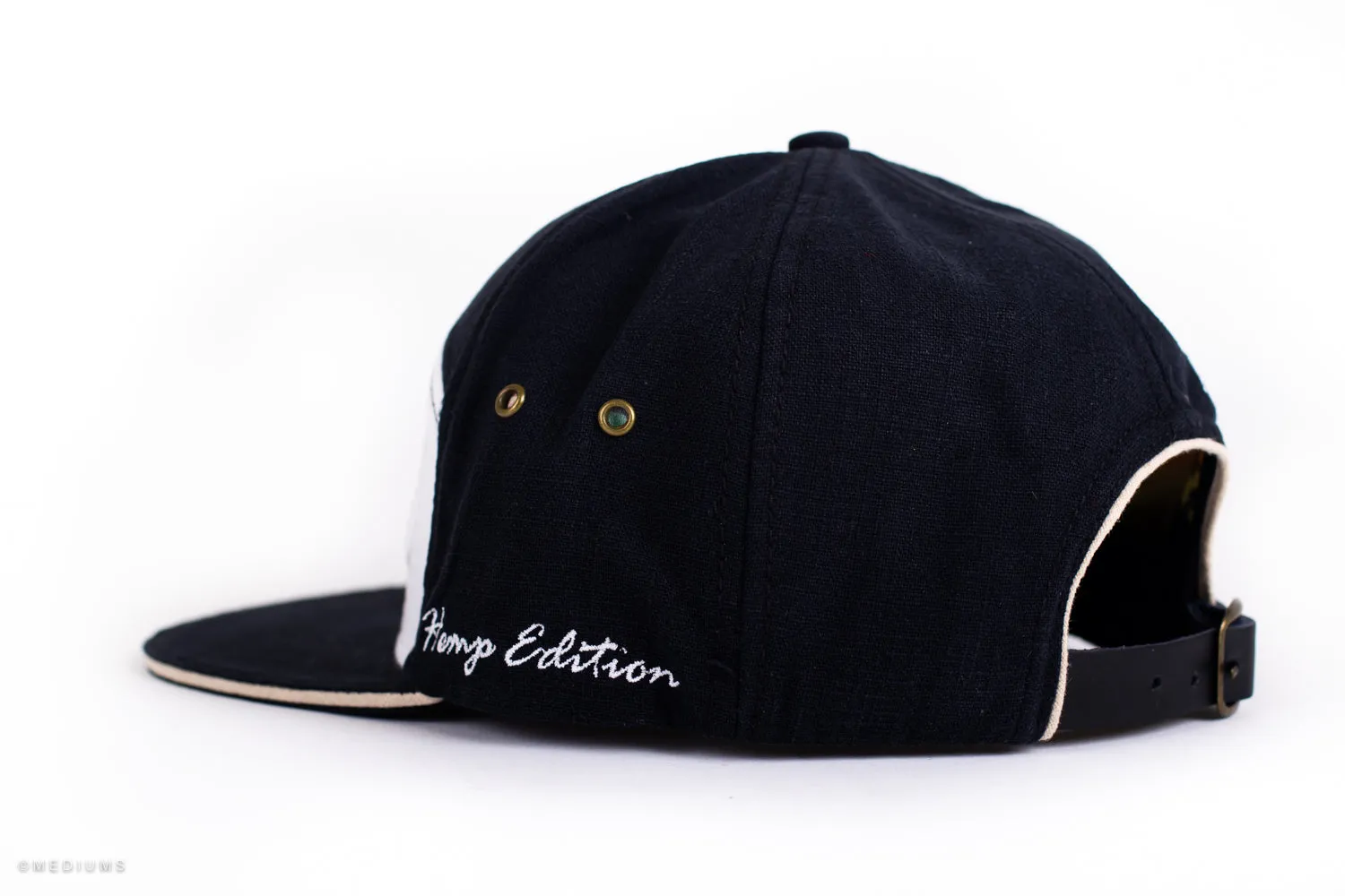 Hempfest 7 Panel Hat - Black