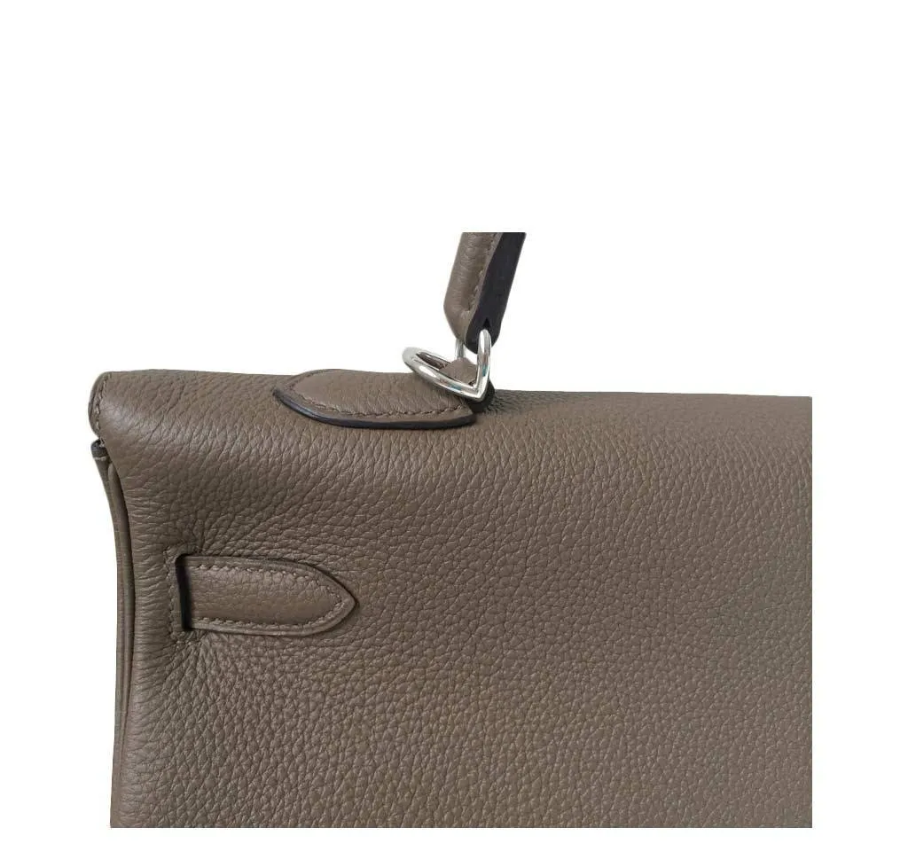 Hermès Kelly 35 Taupe Bag PHW