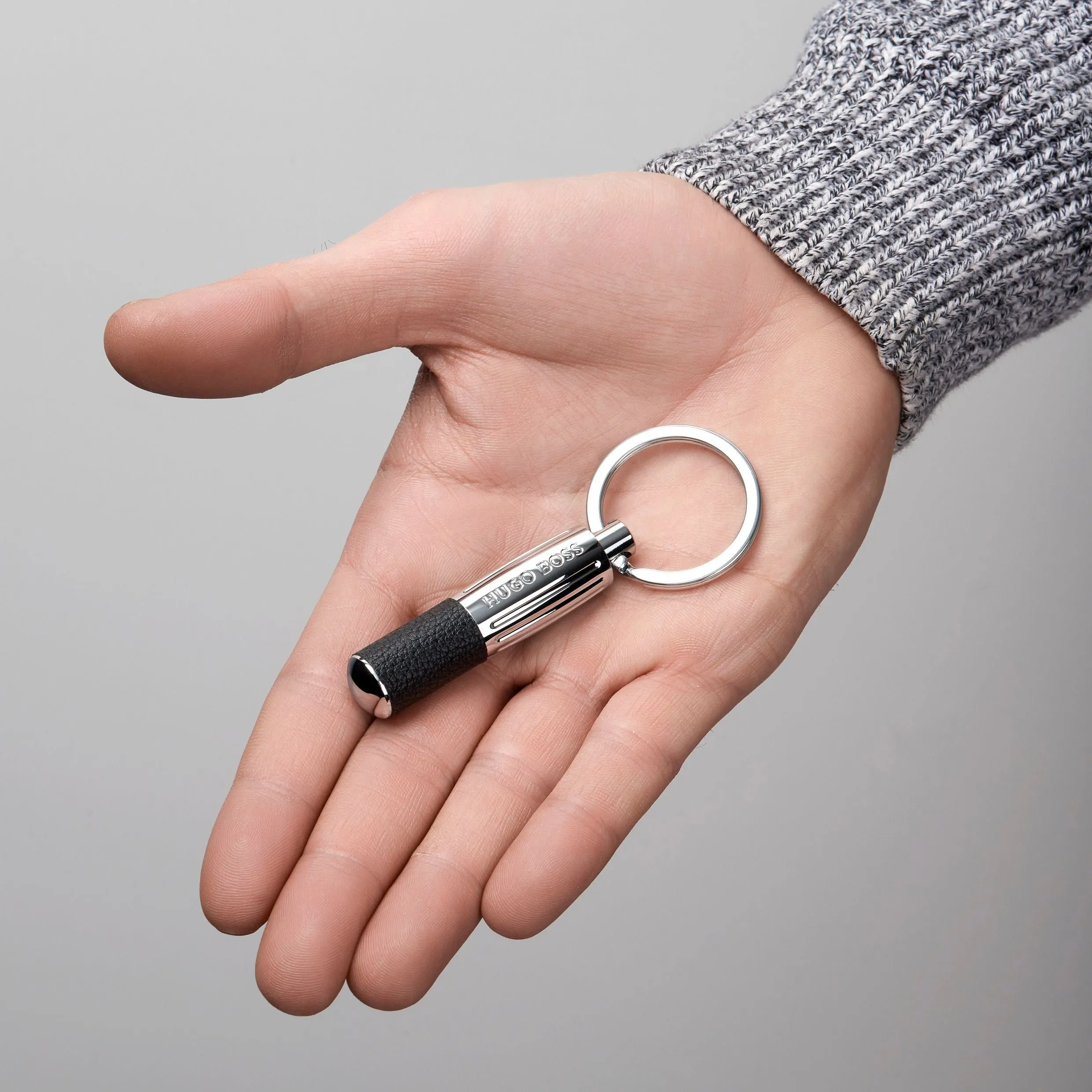 HUGO BOSS HAK410A-Key ring Pure Iconic Black