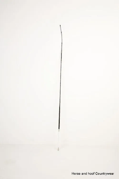 HySCHOOL Dressage Whip White Leather Handle