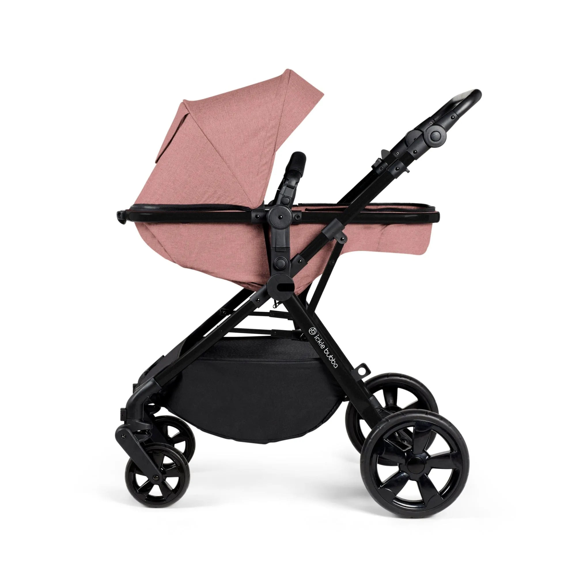 Ickle Bubba Comet 2 in 1 Plus Pushchair - Black / Dusky Pink (Ex-Display)