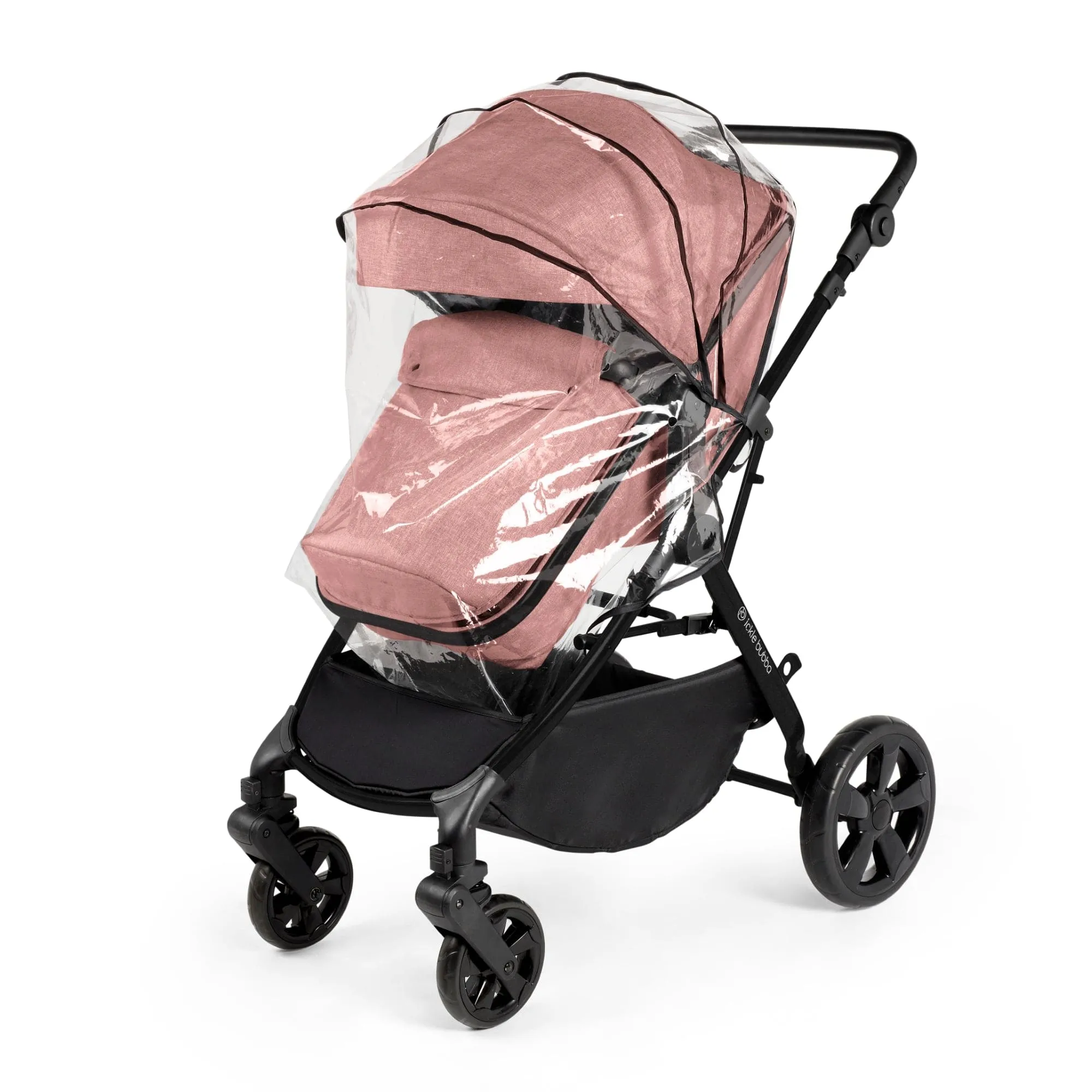 Ickle Bubba Comet 2 in 1 Plus Pushchair - Black / Dusky Pink (Ex-Display)