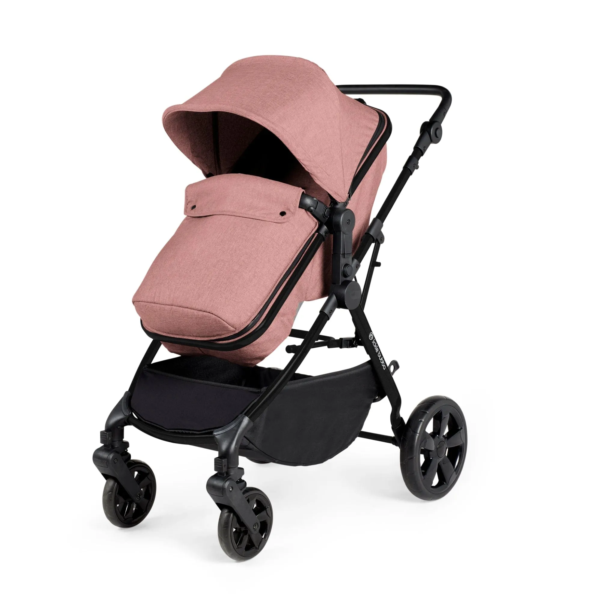 Ickle Bubba Comet 2 in 1 Plus Pushchair - Black / Dusky Pink (Ex-Display)