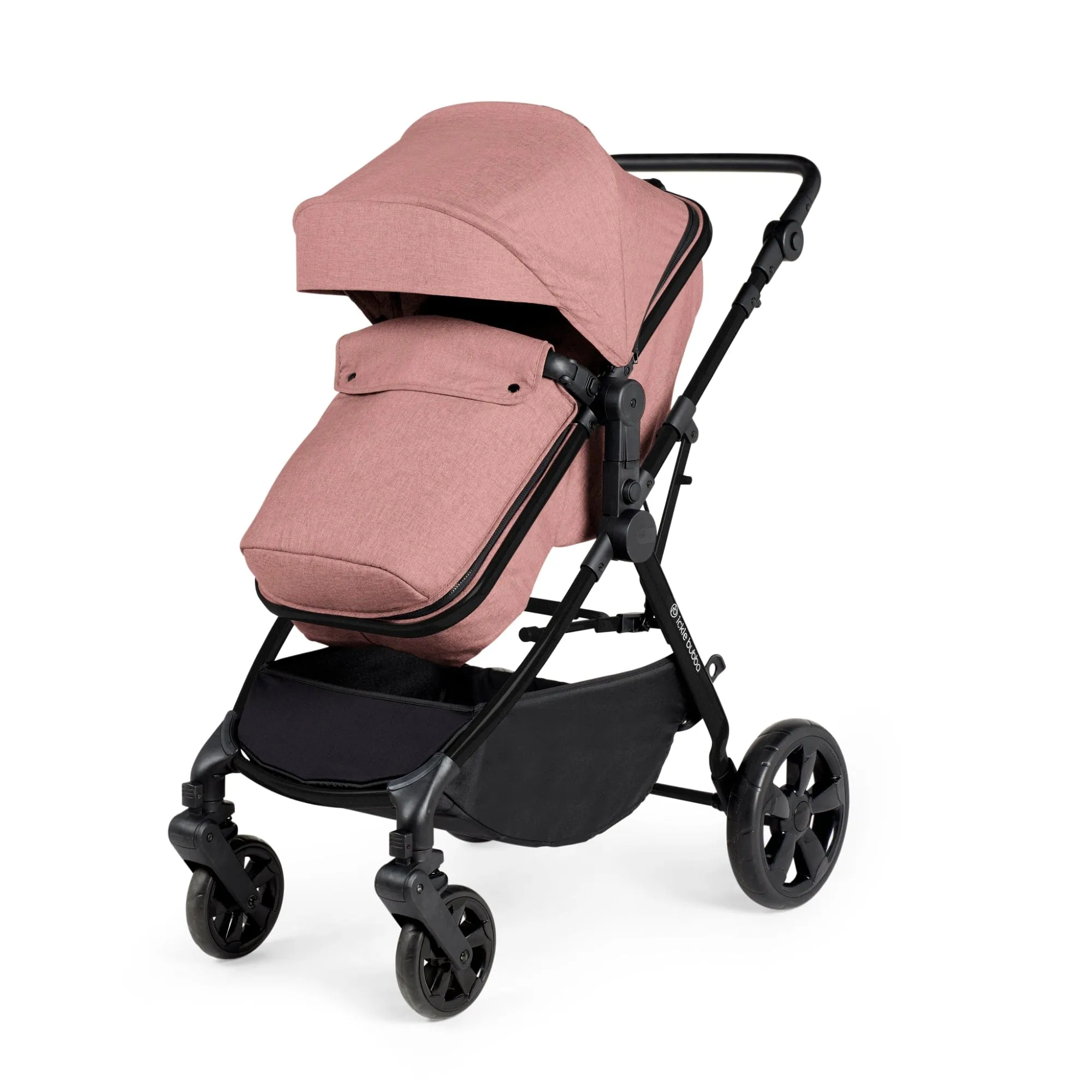Ickle Bubba Comet 2 in 1 Plus Pushchair - Black / Dusky Pink (Ex-Display)