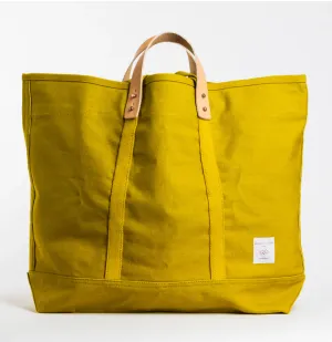 IMMODEST COTTON: LARGE E/W CHARTREUSE TOTE