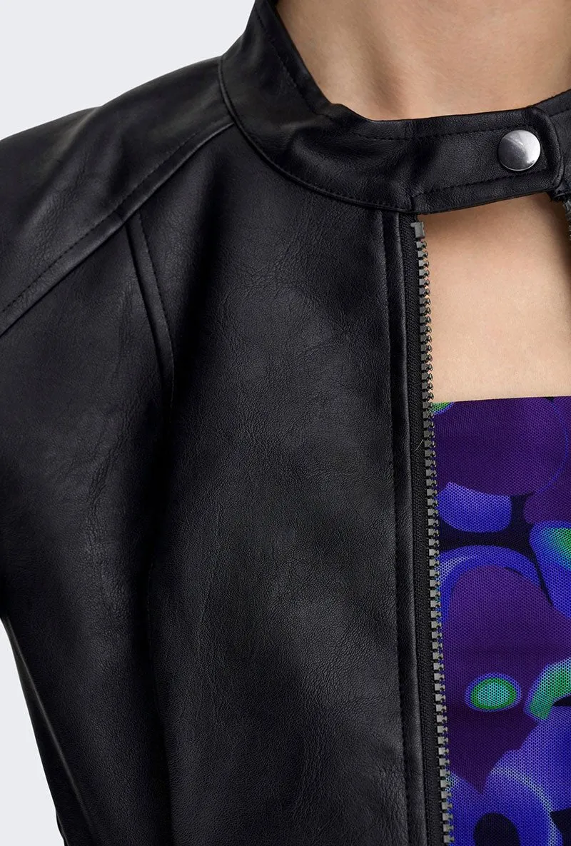 JDY EMILY FAUX LEATHER JACKET