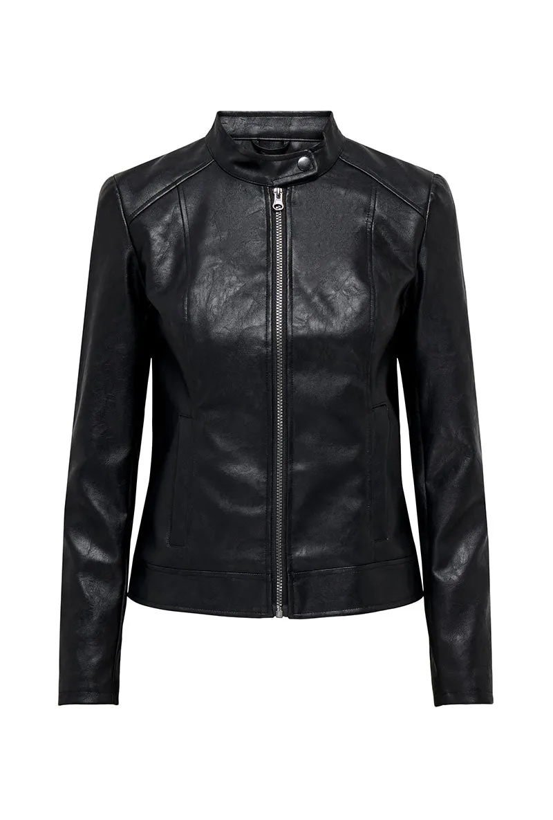 JDY EMILY FAUX LEATHER JACKET