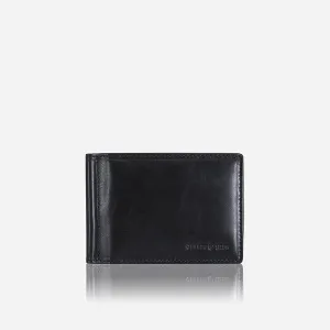 Jekyll & Hide OXFORD LEATHER MONEY CLIP WALLET, BLACK