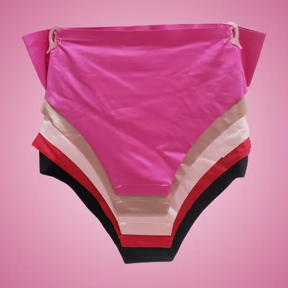 JUICY COUTURE Underwear 5 Pairs Shiny 3D Glitter Logo Micro Colorful NWT 💕