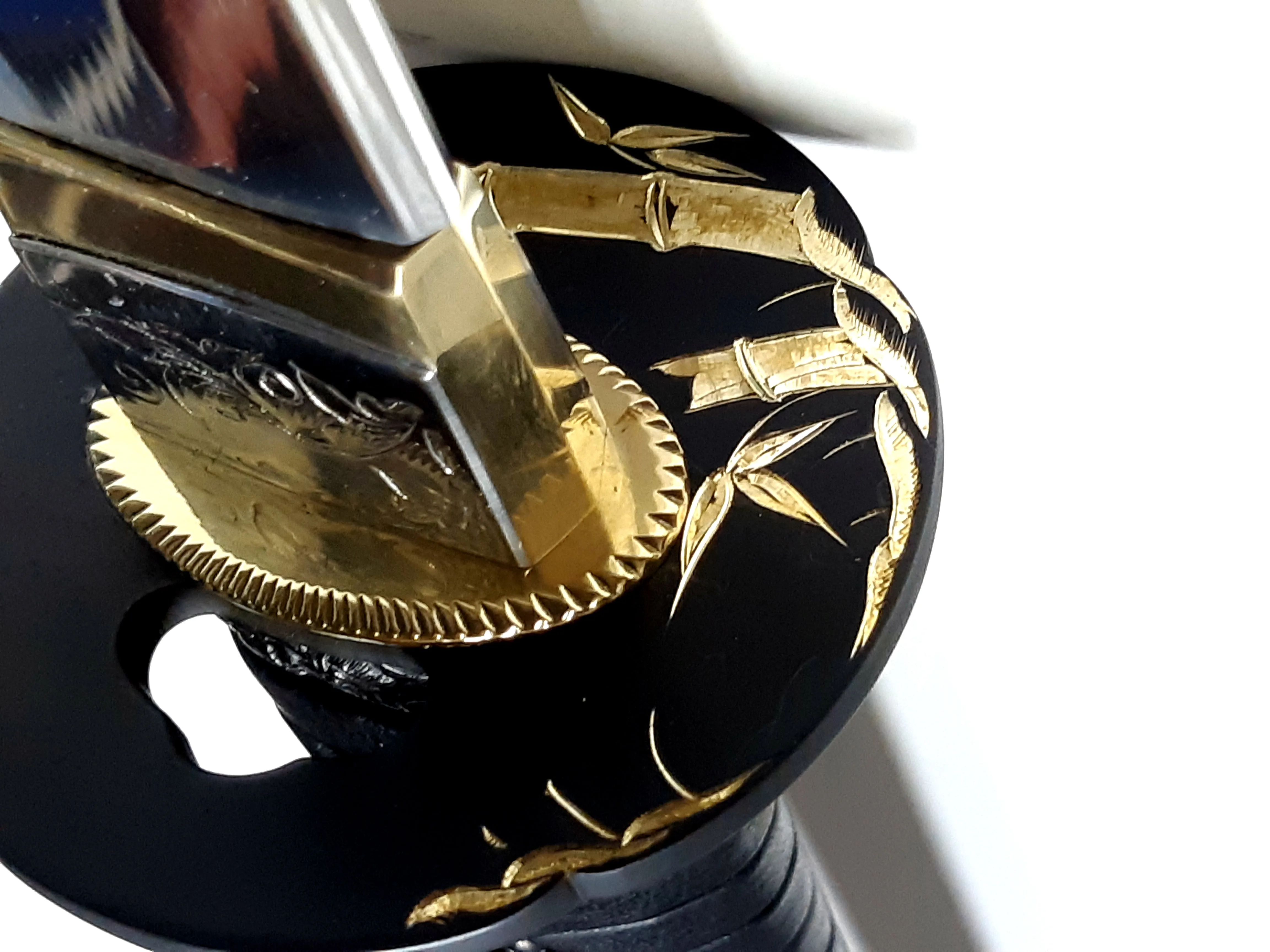 Katana with a Bamboo Carved Tsuba