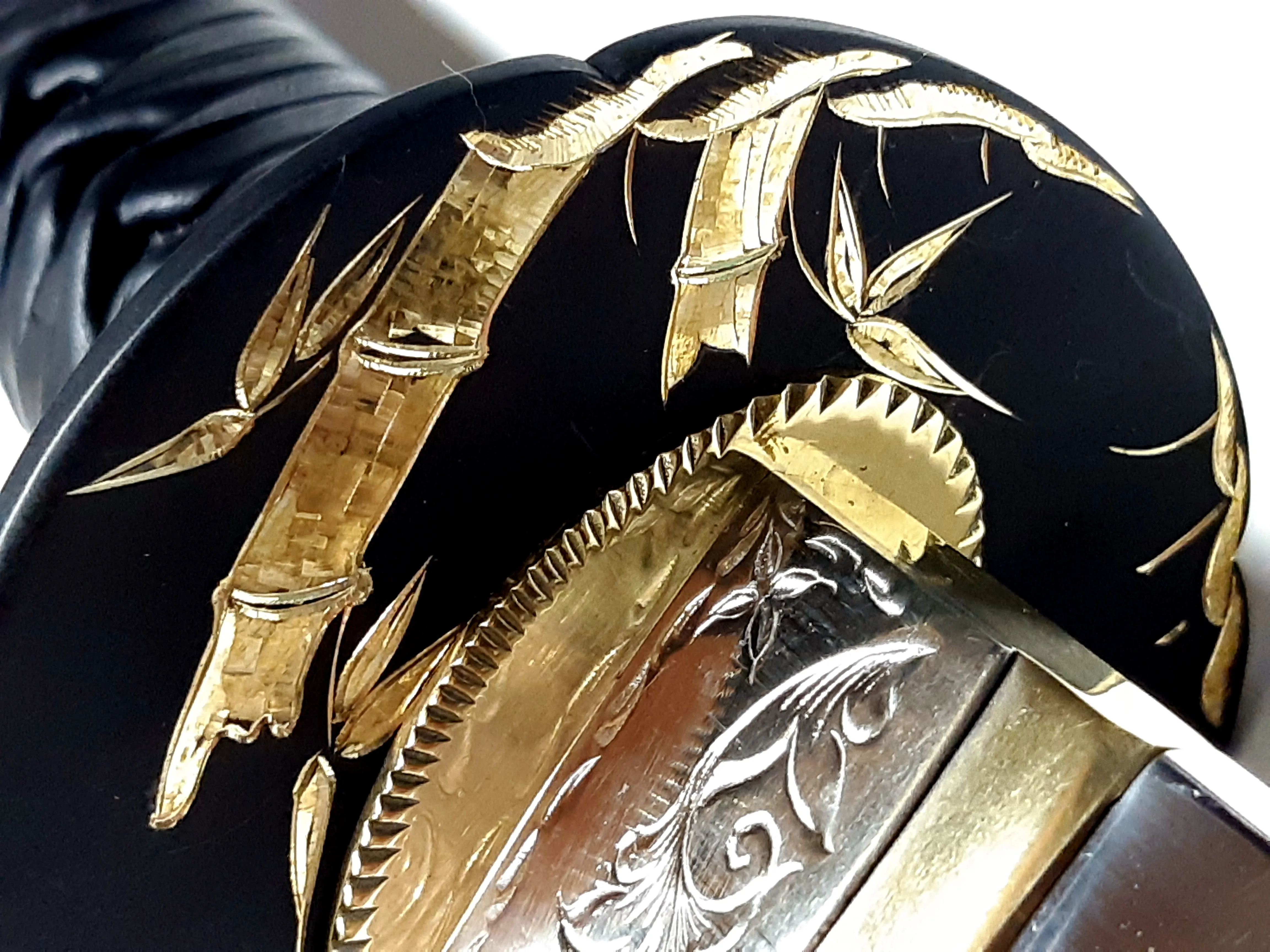 Katana with a Bamboo Carved Tsuba