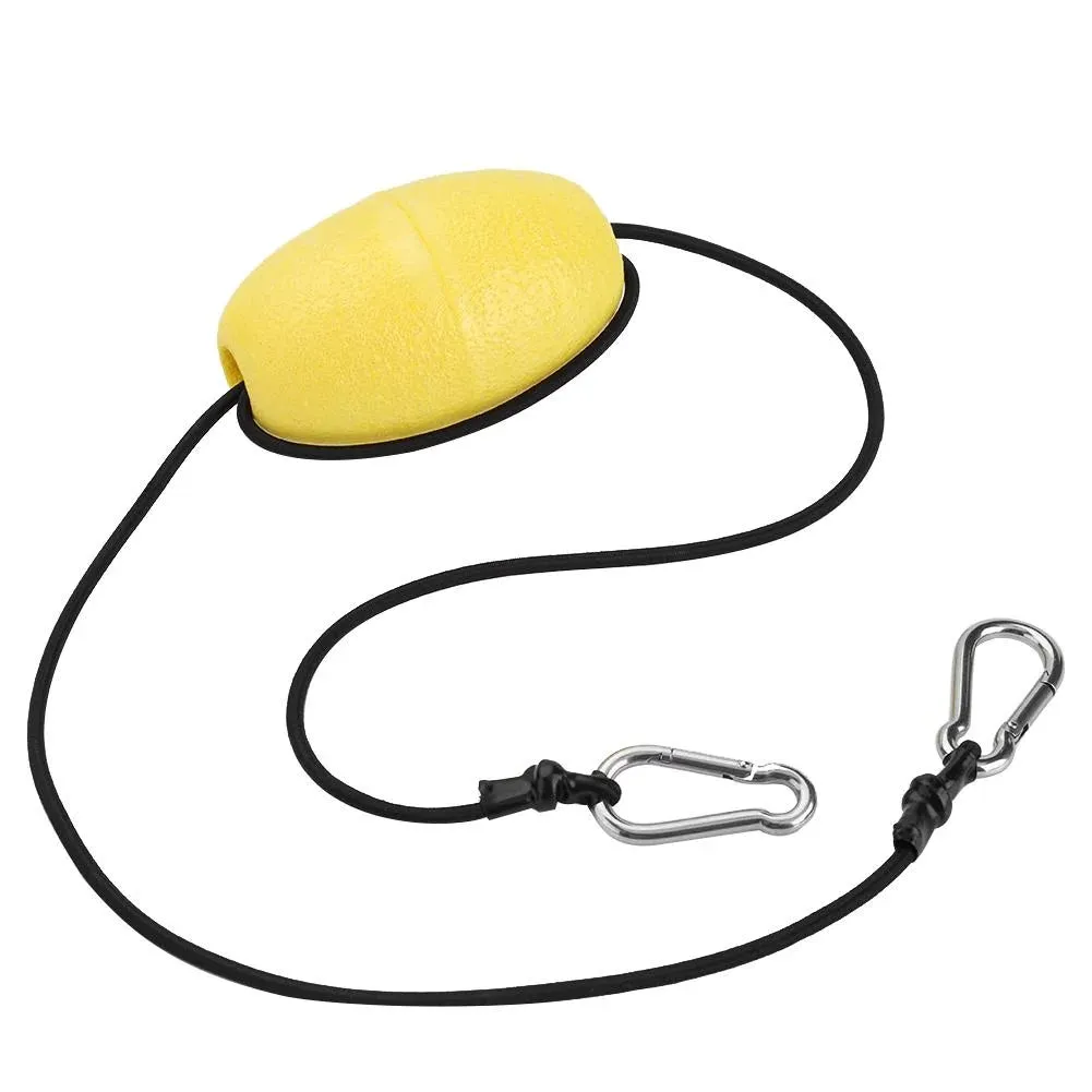 Kayak Drift Anchor Tow Nylon Rope with EVA Buoy Steel Clips, Kayak Tow Line, Kayak Throw Floating Tow Line