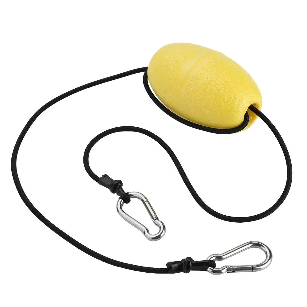 Kayak Drift Anchor Tow Nylon Rope with EVA Buoy Steel Clips, Kayak Tow Line, Kayak Throw Floating Tow Line
