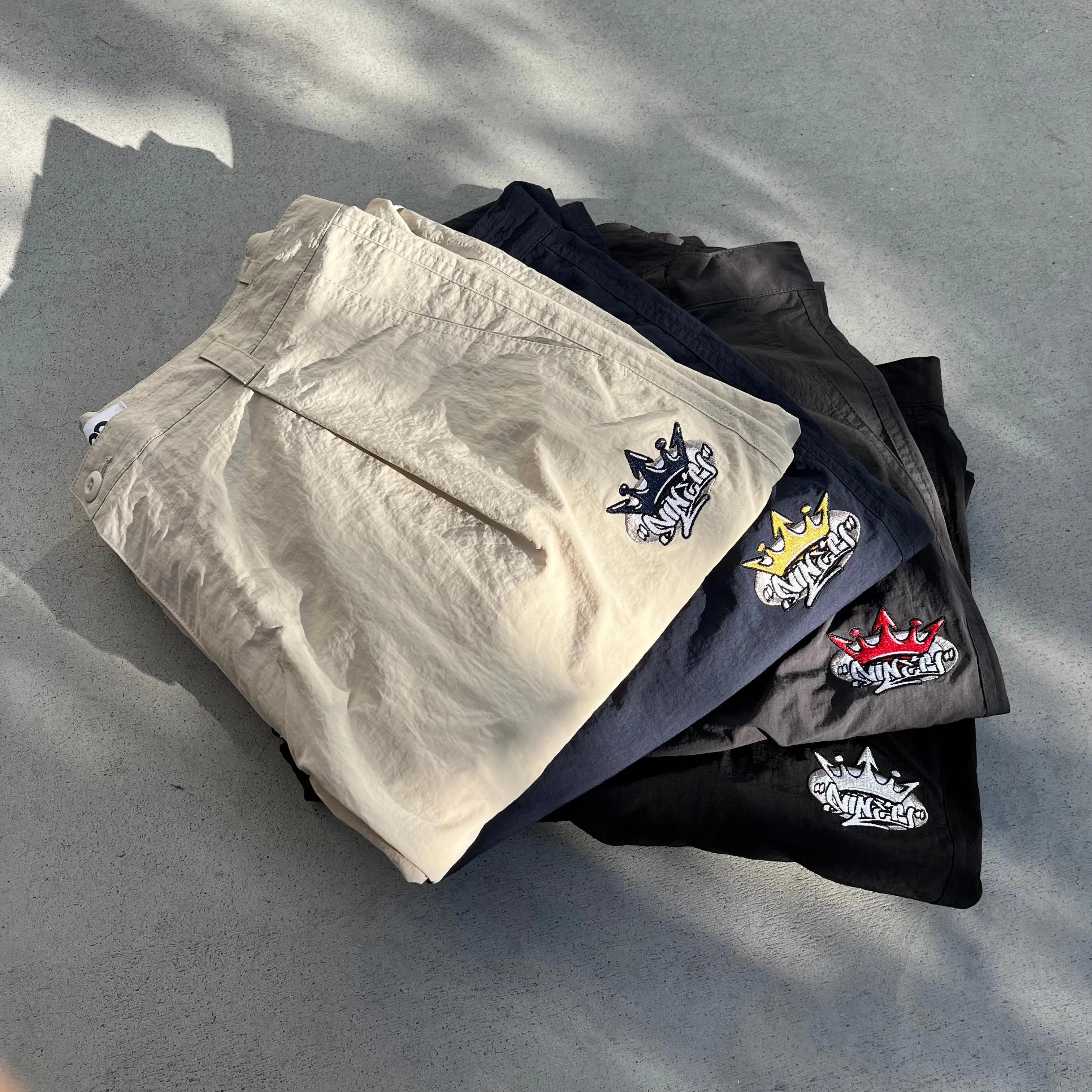 King Logo Nylon Pants