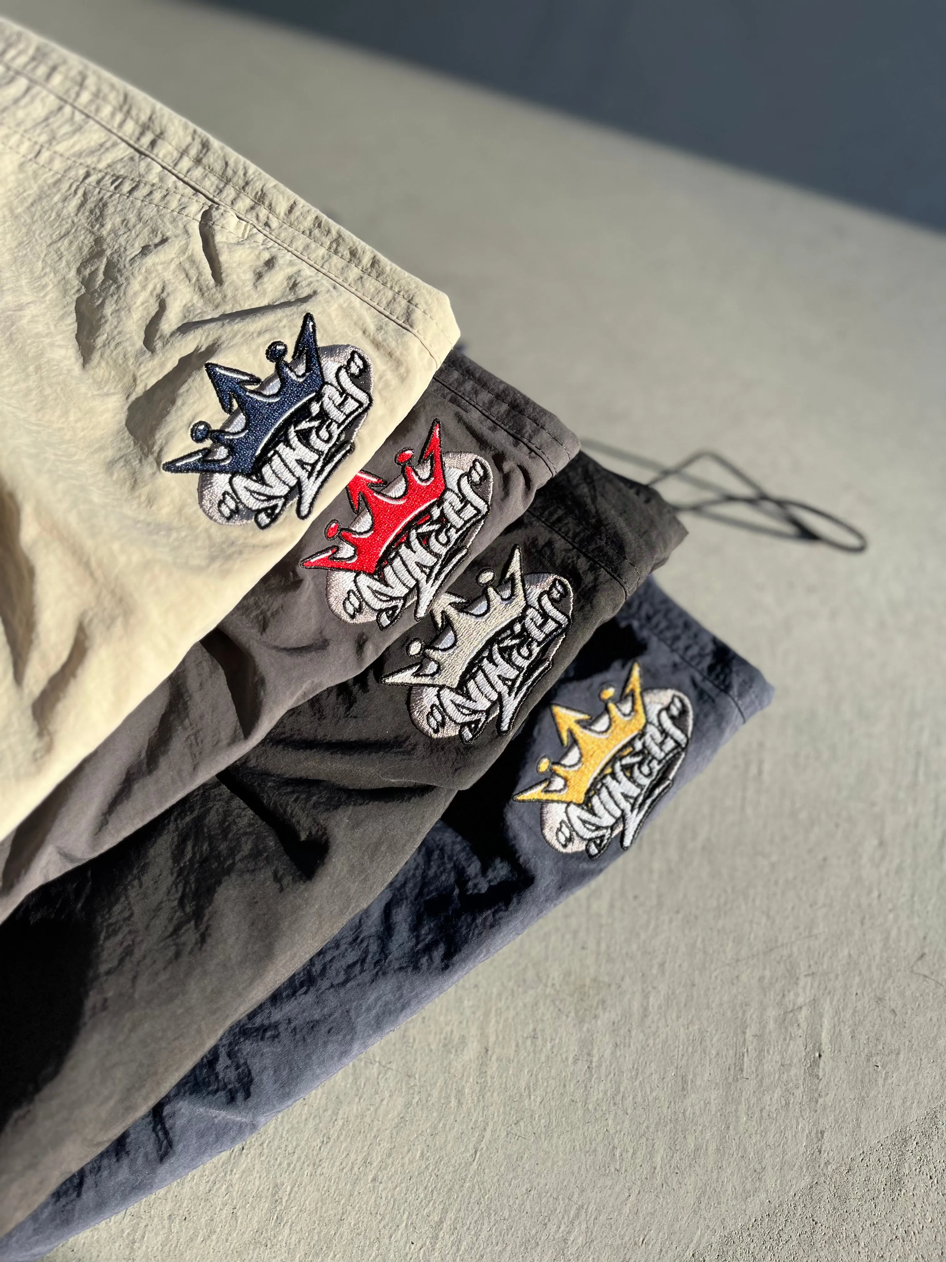 King Logo Nylon Pants