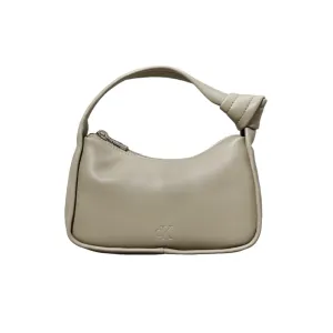 Knotted Mini Block Bag - Beige