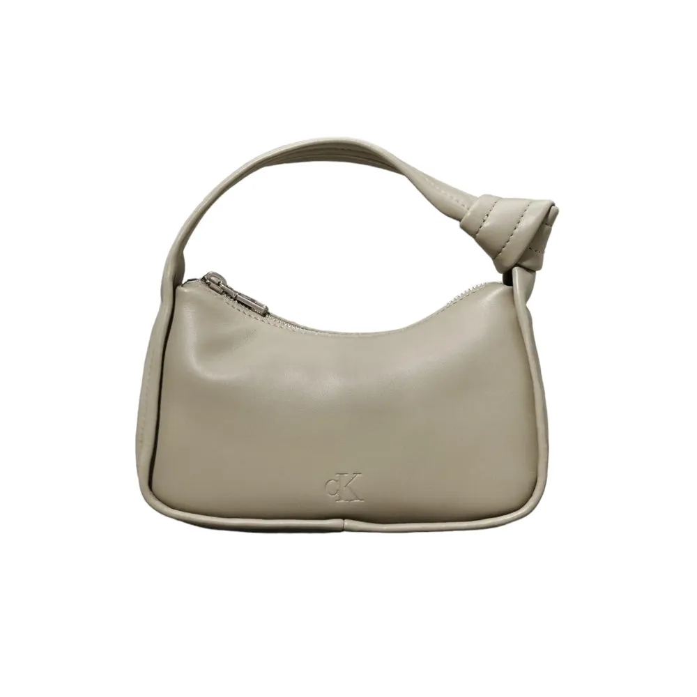 Knotted Mini Block Bag - Beige