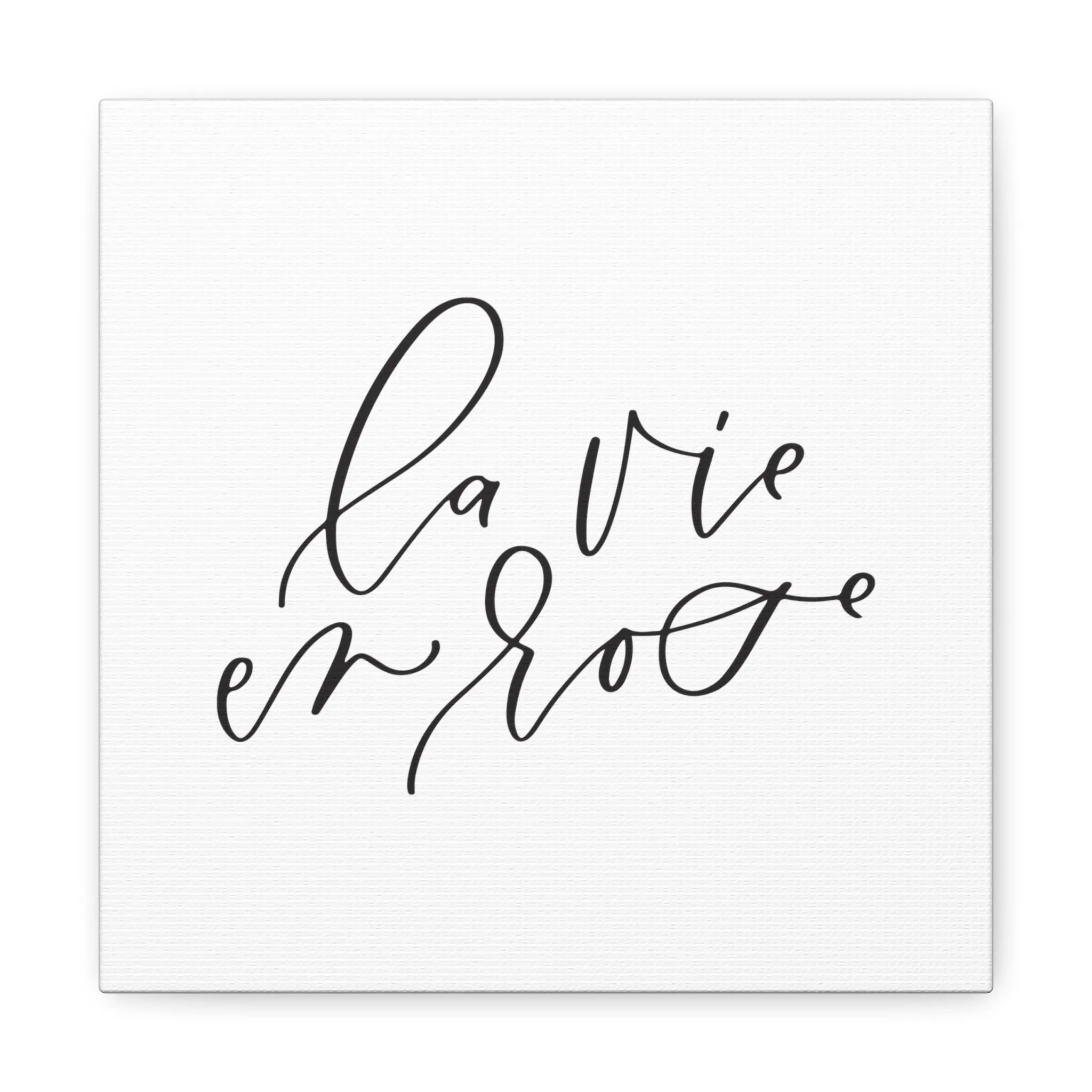 La Vie En Rose Canvas Print