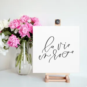 La Vie En Rose Canvas Print