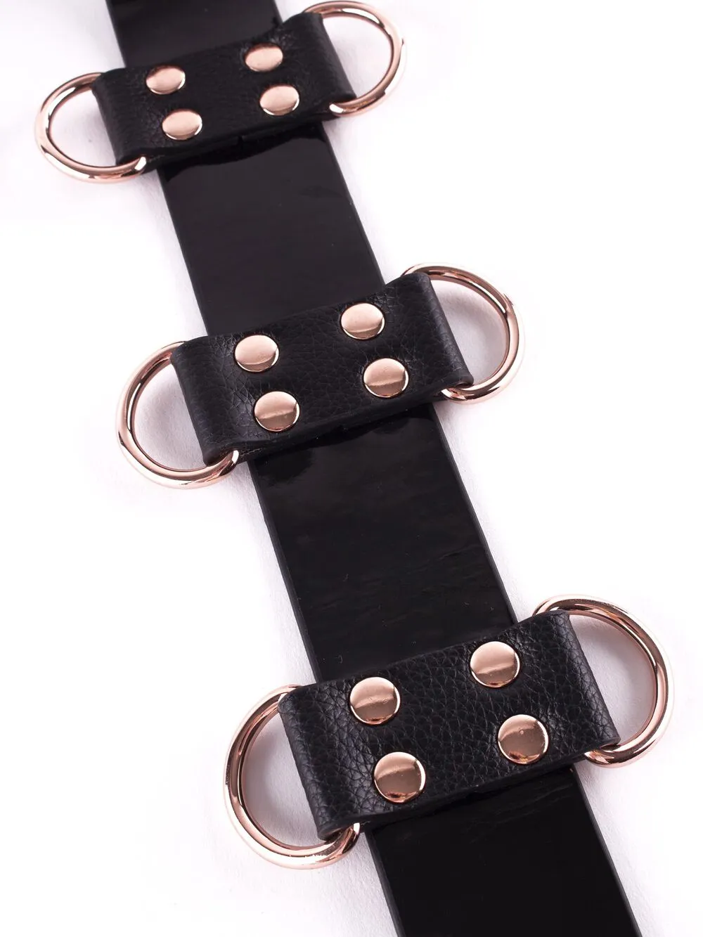 LacyNighty™ Signature Faux Leather Neck to Wrist Restraint