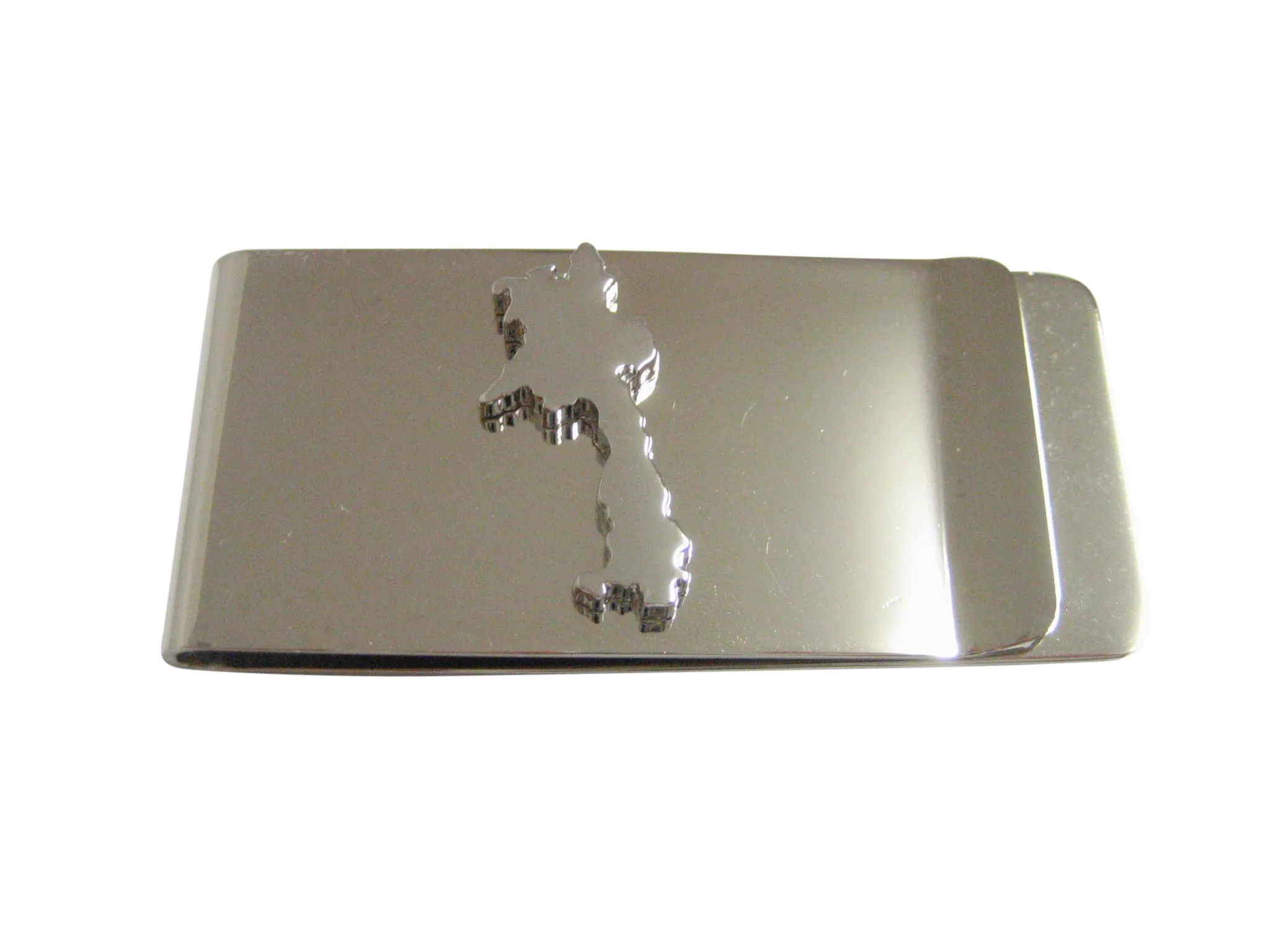 Laos Map Shape Money Clip