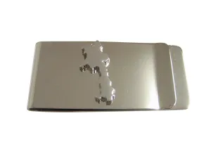 Laos Map Shape Money Clip