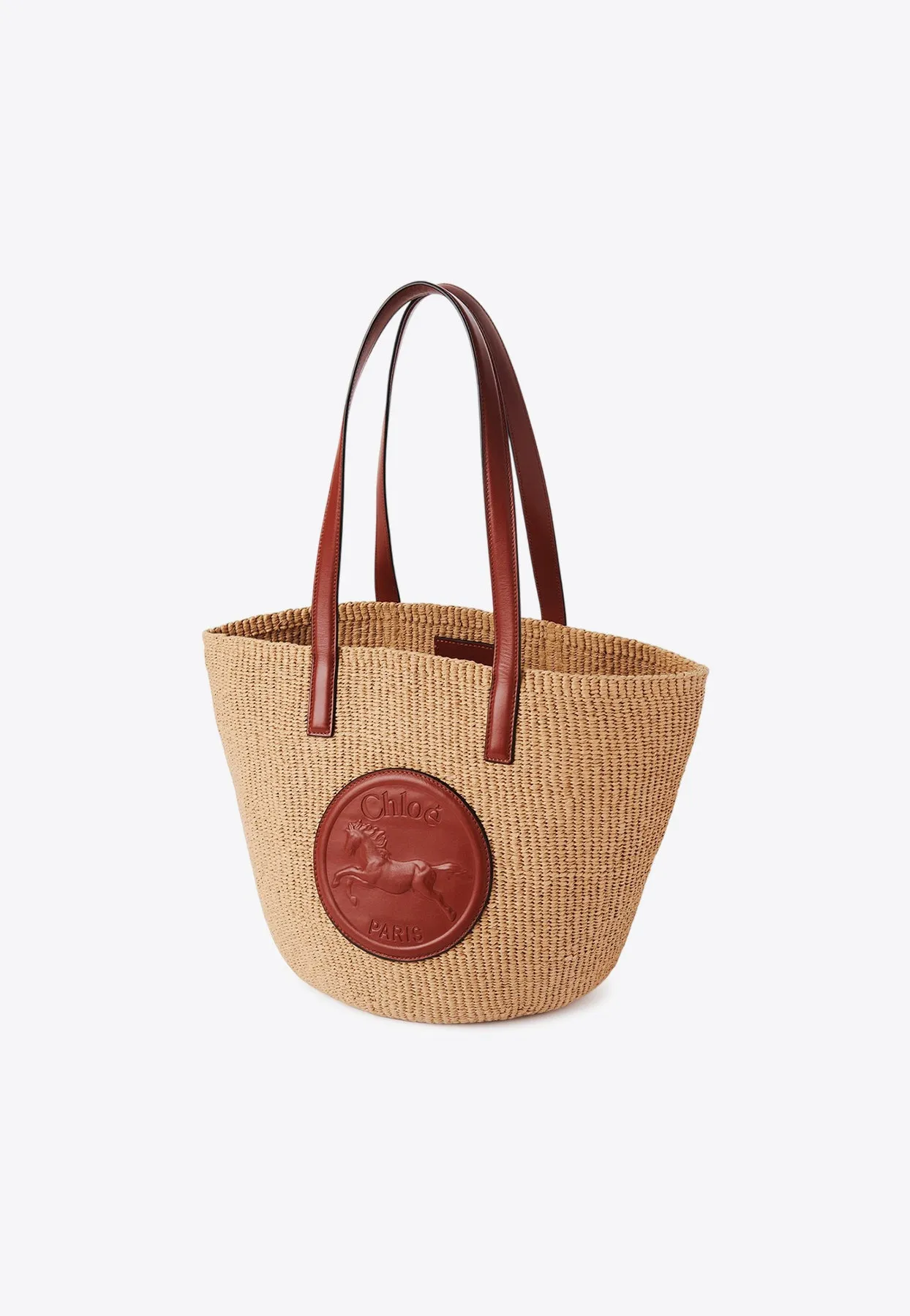 Large Horse Medal Basket Bag