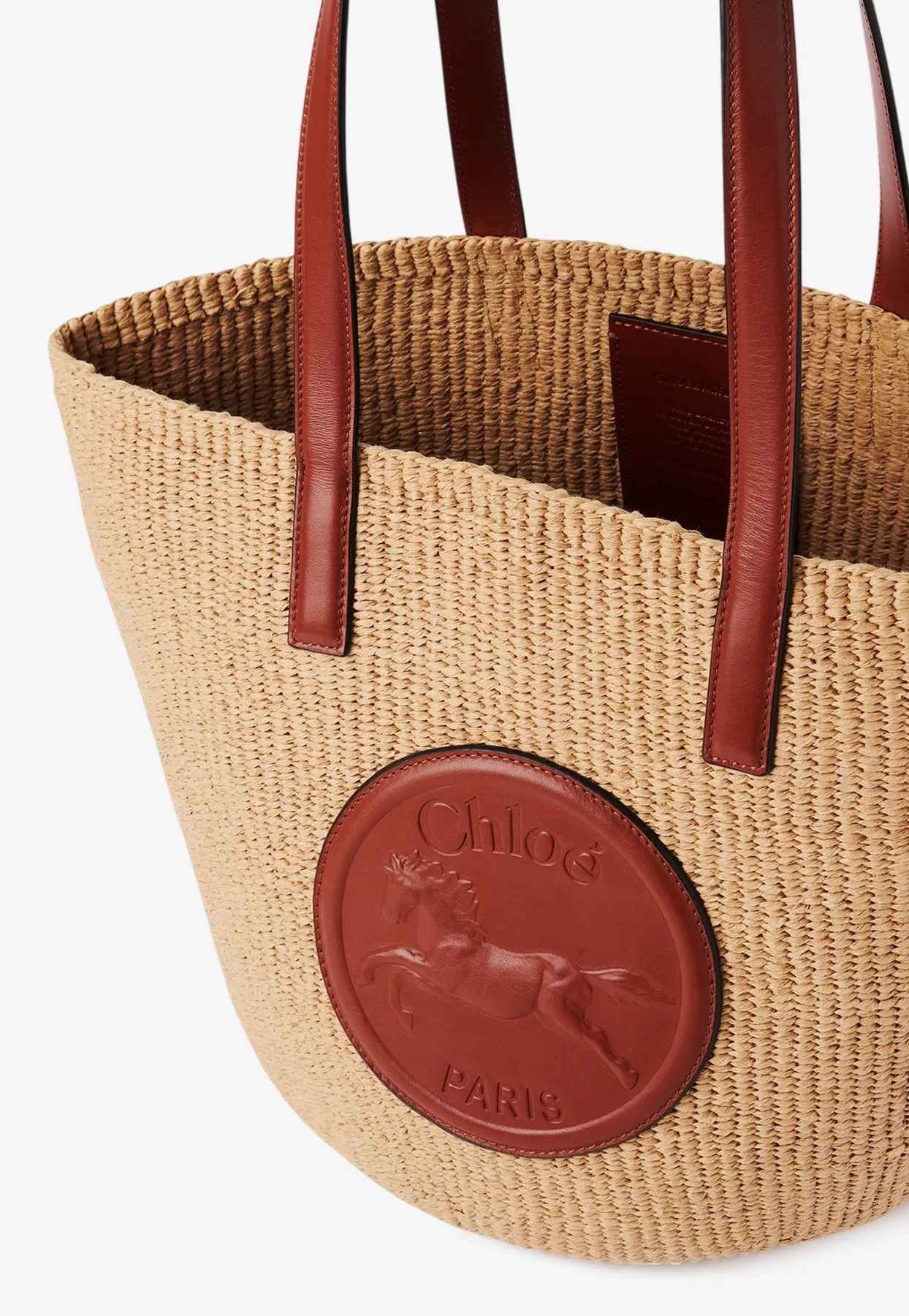 Large Horse Medal Basket Bag