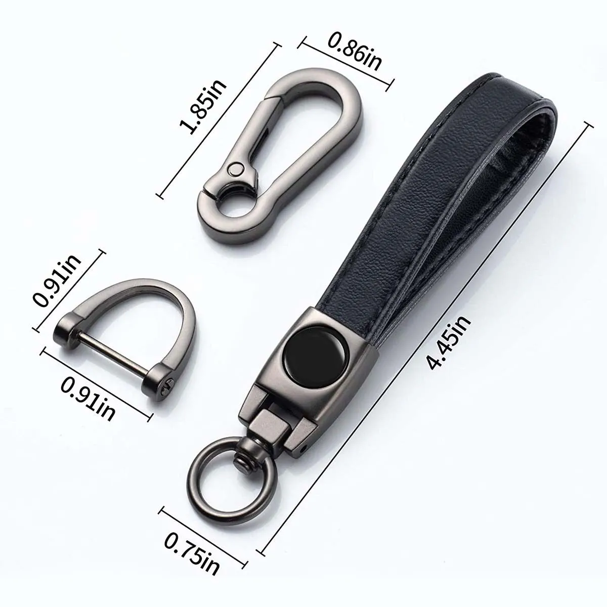 Leather Car Keychain, Custom Fit For Your Cars, Key Chain Keyring Family Present for Man and Woman, Car Accessories MB15986