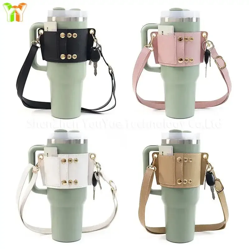 Leather Coffee Cup Carrier Cover