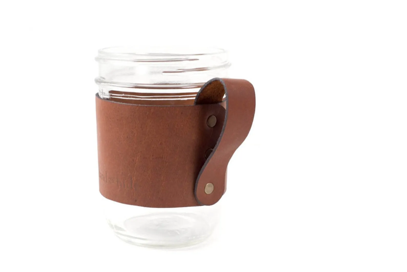 Leather Mason Jar Handle for Wide Mouth Pint Jar