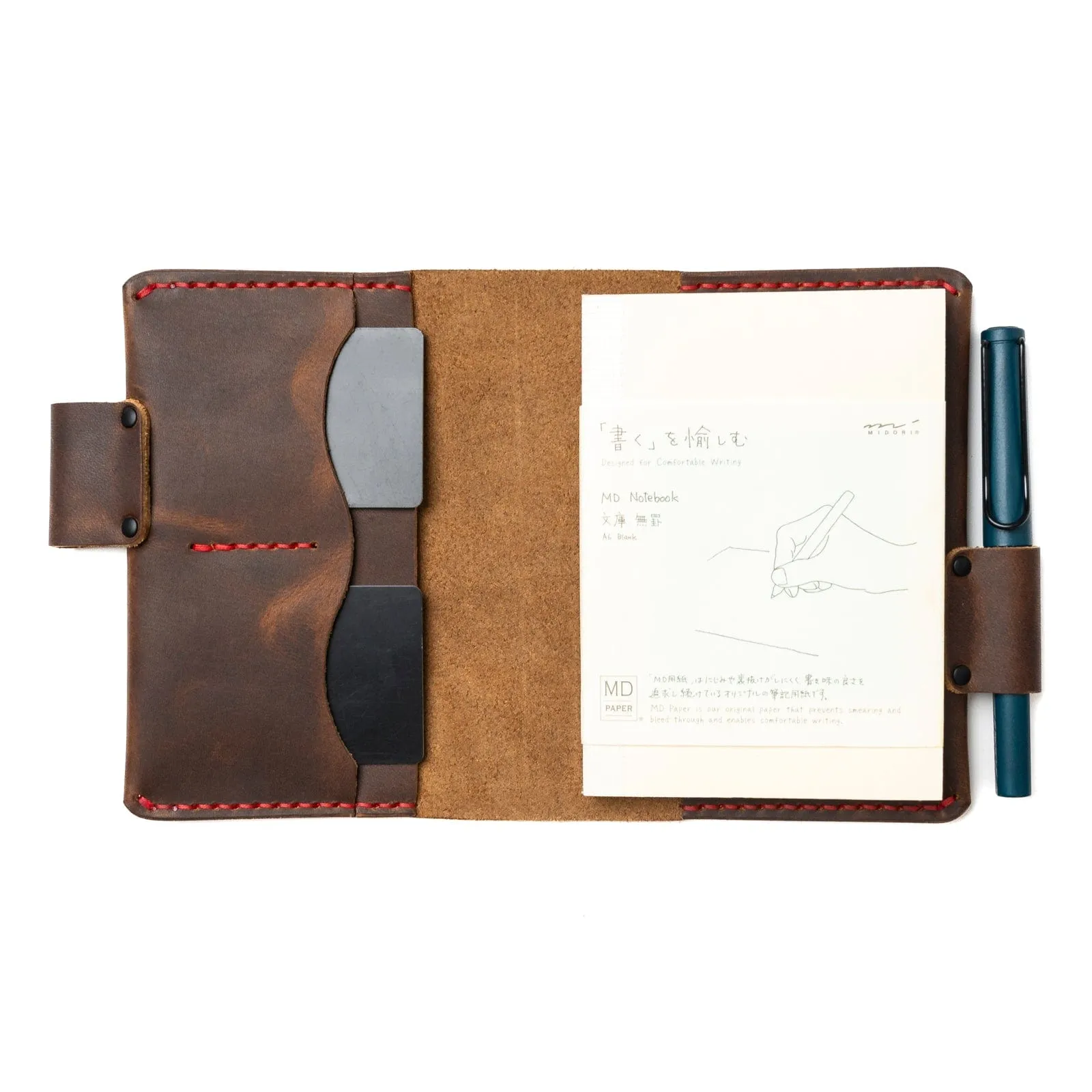 Leather Midori MD A6 Notebook Cover