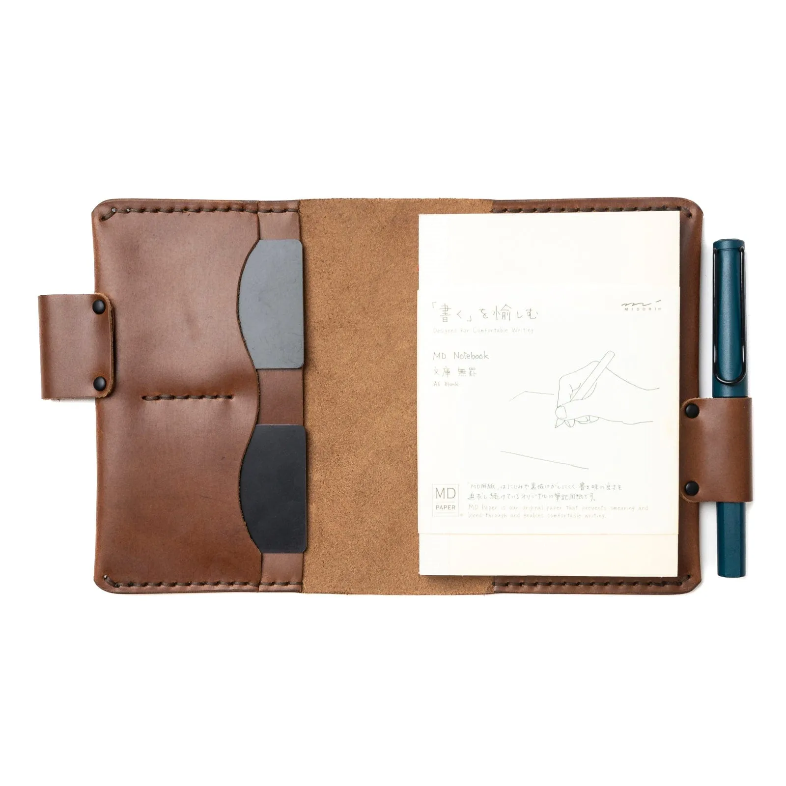 Leather Midori MD A6 Notebook Cover