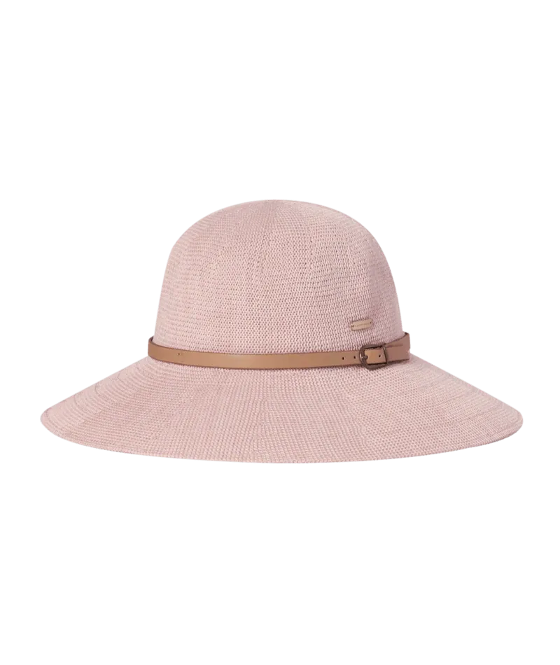 Leslie Wide Brim Hat in Blush