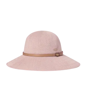 Leslie Wide Brim Hat in Blush