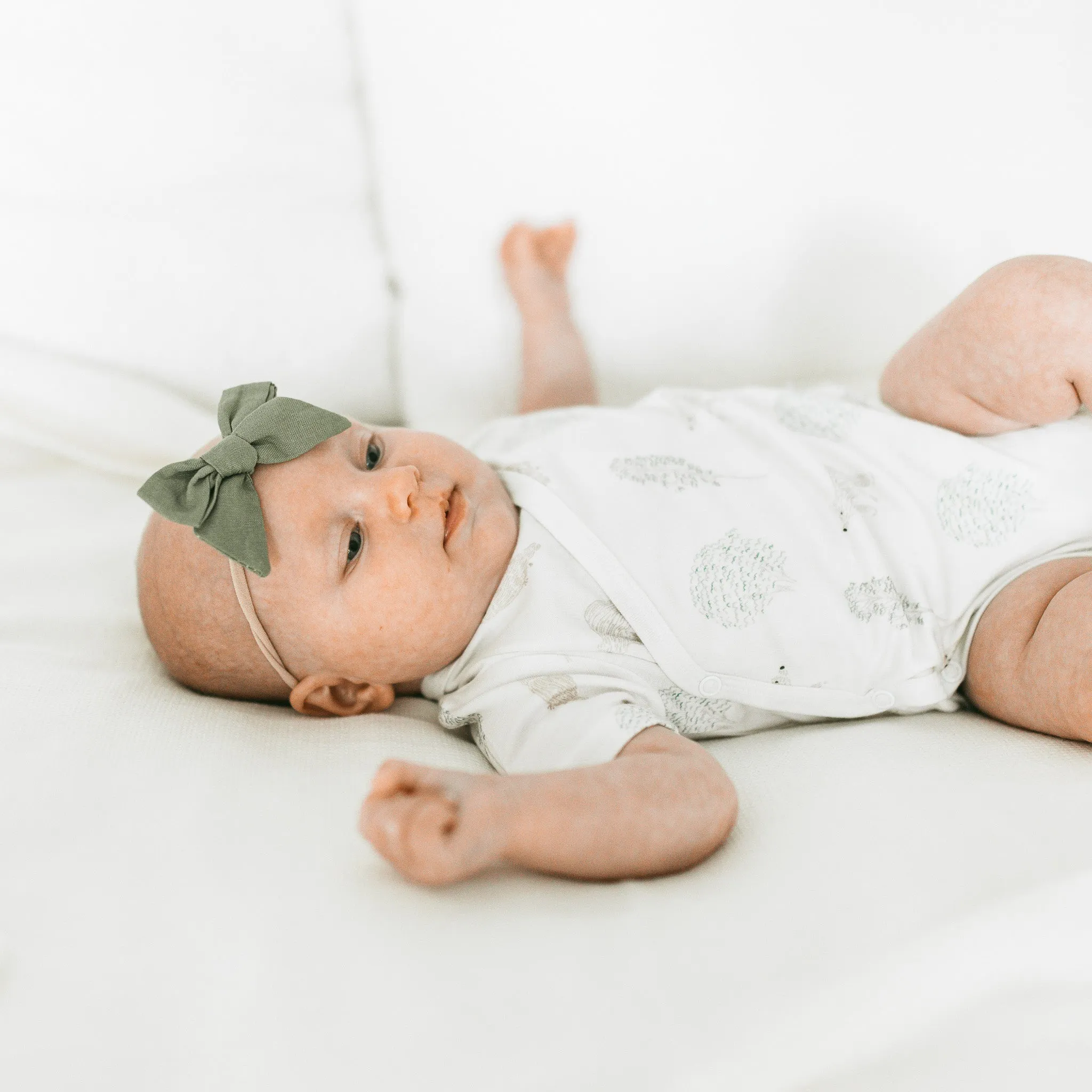 Linen Bow Set - Pine Slate Duo