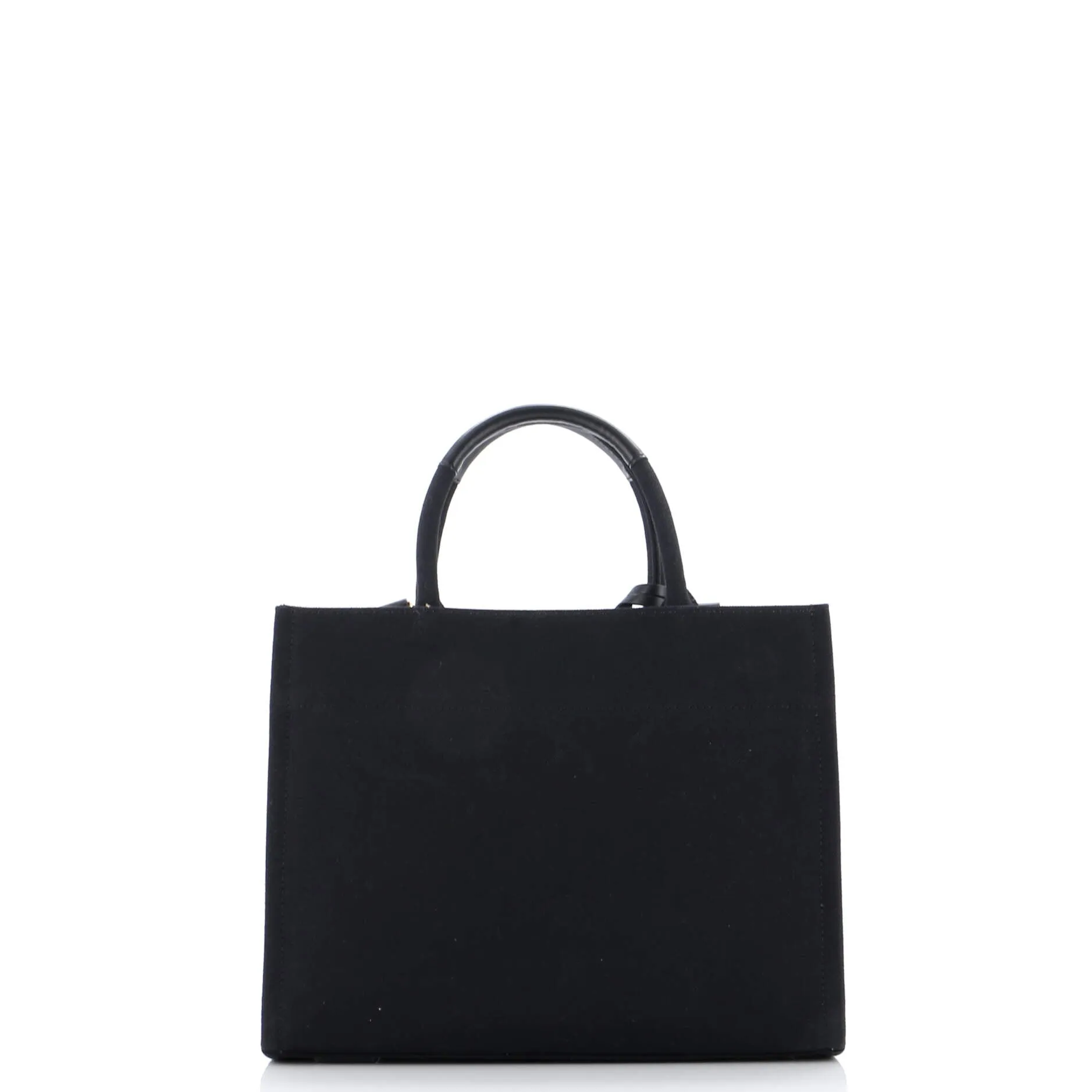 Logo Convertible Tote Studded Canvas Small