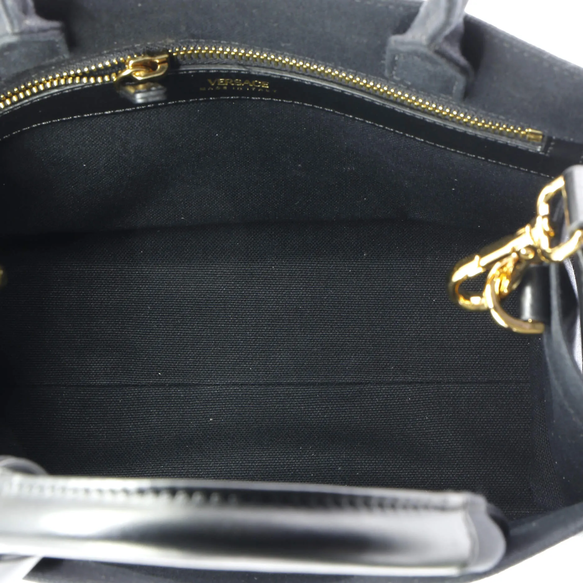 Logo Convertible Tote Studded Canvas Small