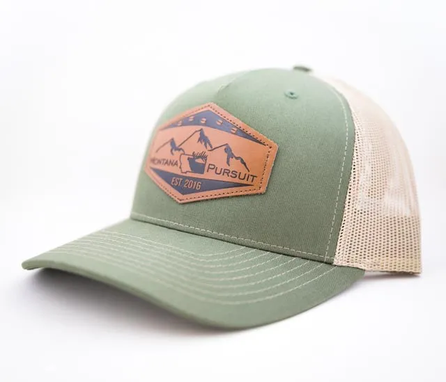 Logo Leather Patch Trucker