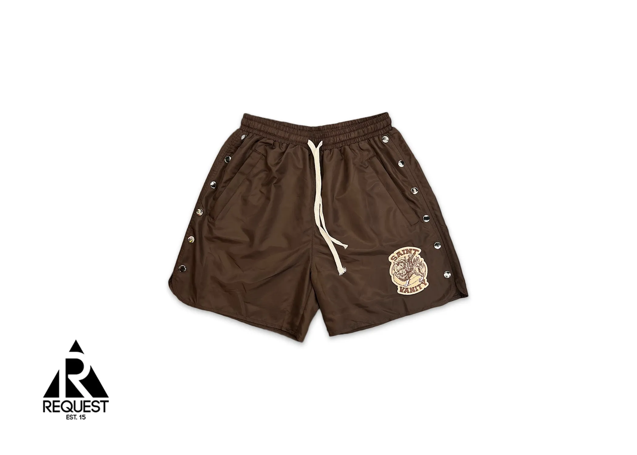 Logo Nylon Shorts "Brown"