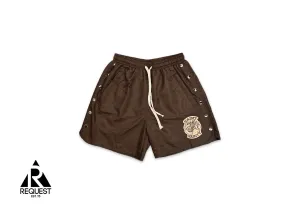 Logo Nylon Shorts "Brown"